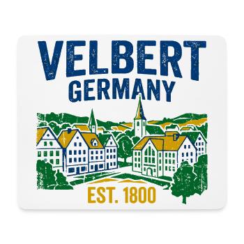 Velbert Germany Skyline Vintage Est 1800 - Mouse Pad (horizontal) - white - Front