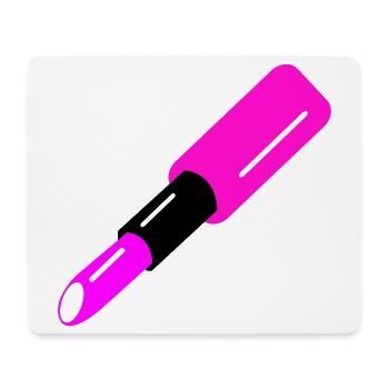 Lippenstift Design - Mousepad (Querformat) - Weiß - Vorne