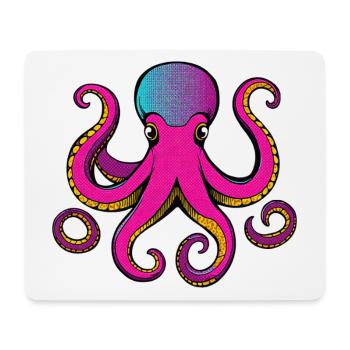 Eight arms full of color - Mouse Pad (horizontal) - white - Front