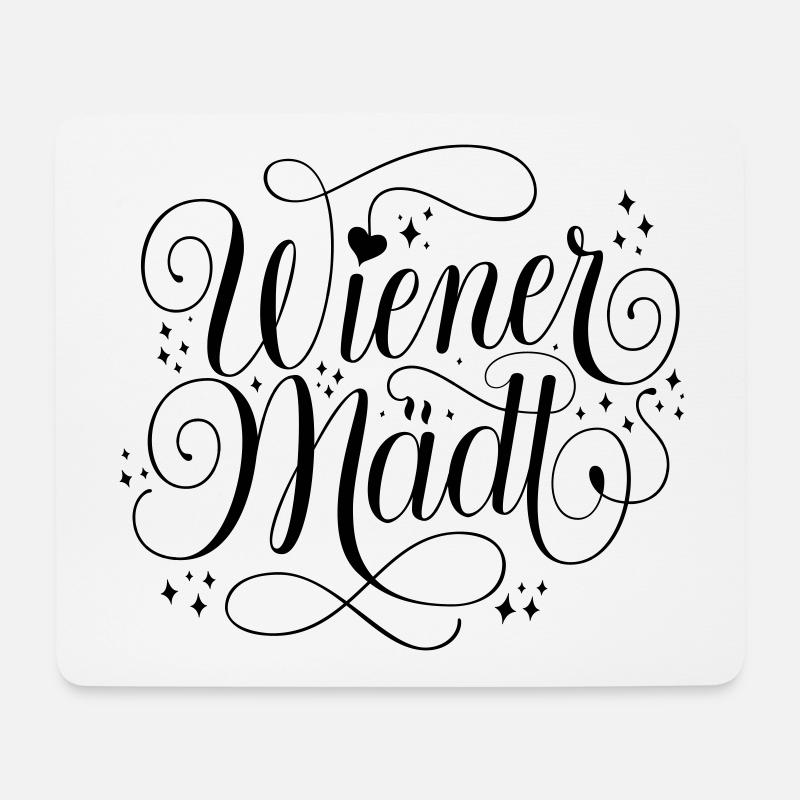 Wiener Mädl - Mousepad (Querformat) - Weiß