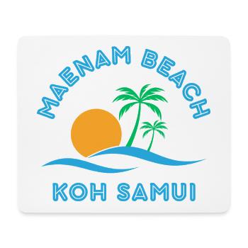Mae Nam Strand Koh Samui - Mousepad (Querformat) - Weiß - Vorne