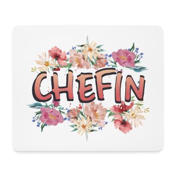 Chefin - Mousepad (Querformat) - Weiß - Vorne