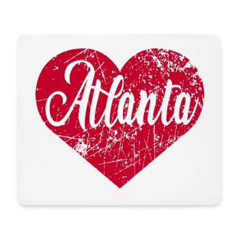 Coeur d'Atlanta - Tapis de souris (format paysage) - blanc - Devant