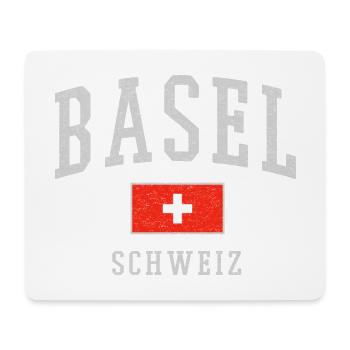 Bâle - Tapis de souris (format paysage) - blanc - Devant