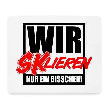 Eskalieren SKlation sklation | Farben änderbar - Mousepad (Querformat) - Weiß - Vorne