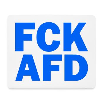 Fck afd - Mousepad (Querformat) - Weiß - Vorne