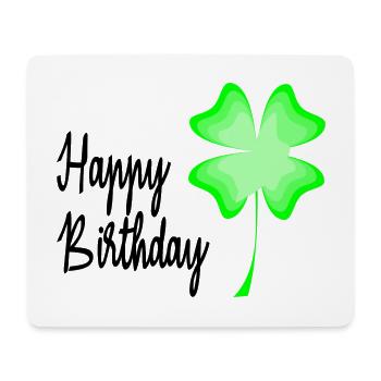 ALLES GUTE ZUM GEBURTSTAG. ALLES GUTE ZUM GEBURTSTAG. JAHRESTAG. - Mousepad (Querformat) - Weiß - Vorne