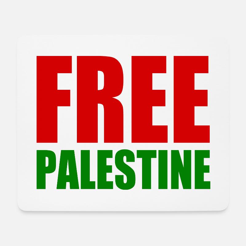Free palestine - Mouse Pad (horizontal) - white