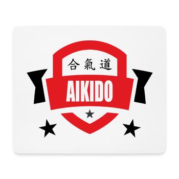 Aikido – Kampfsport – Aikido - Mousepad (Querformat) - Weiß - Vorne