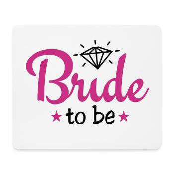 bride to be with diamond 2c - Mouse Pad (horizontal) - white - Front