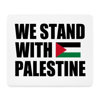 We stand with palestine - Tapis de souris (format paysage) - blanc - Devant