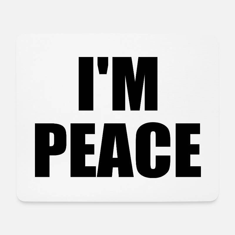 i come in peace im peace couple - Mousepad (Querformat) - Weiß