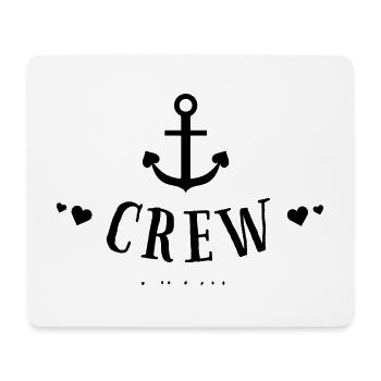 Coeurs d’équipage - Skipper Segeln Charter Mannschaft 6 - Tapis de souris (format paysage) - blanc - Devant