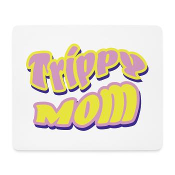 Trippy Mom Rock Psychédélique - Tapis de souris (format paysage) - blanc - Devant