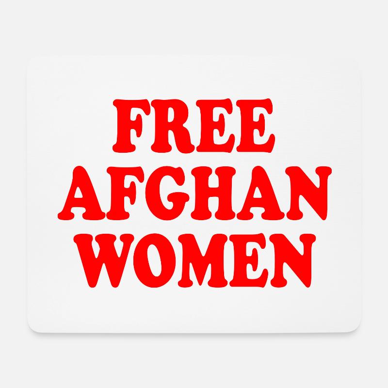Free afghan women - Mousepad (Querformat) - Weiß