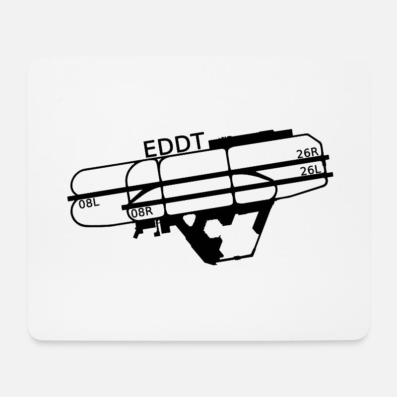 EDDT/TXL – Flughafen Berlin-Tegel - Mousepad (Querformat) - Weiß
