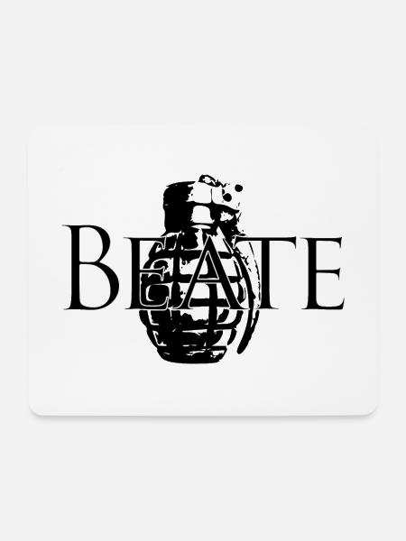 Beate Granate black - Mousepad (Querformat) - Weiß