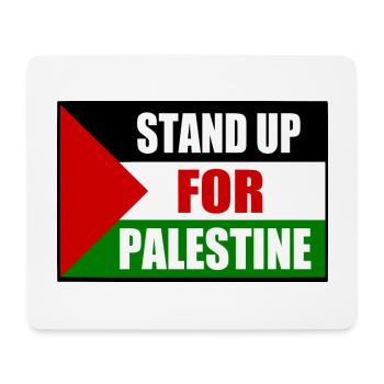 stand up for palestine - Mouse Pad (horizontal) - white - Front