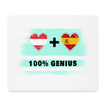 Austria and Spain 100% Ingenious / Gift - Mouse Pad (horizontal) - white - Front