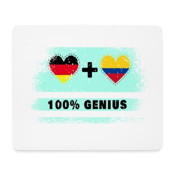 Germany and Colombia 100% Ingenious / Gift - Mouse Pad (horizontal) - white - Front