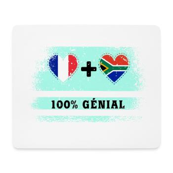 France et Afrique du Sud 100% génial - Tapis de souris (format paysage) - blanc - Devant