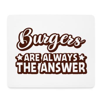 Burger Love Graphique - Tapis de souris (format paysage) - blanc - Devant