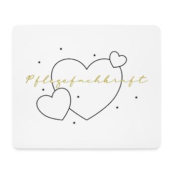 Pflegefachkraft Herz Stolz - Mousepad (Querformat) - Weiß - Vorne
