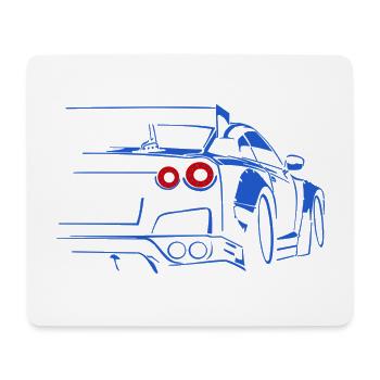 voiture course drift tuning - Tapis de souris (format paysage) - blanc - Devant