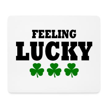 feeling lucky - Mouse Pad (horizontal) - white - Front