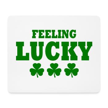 feeling lucky - Mouse Pad (horizontal) - white - Front
