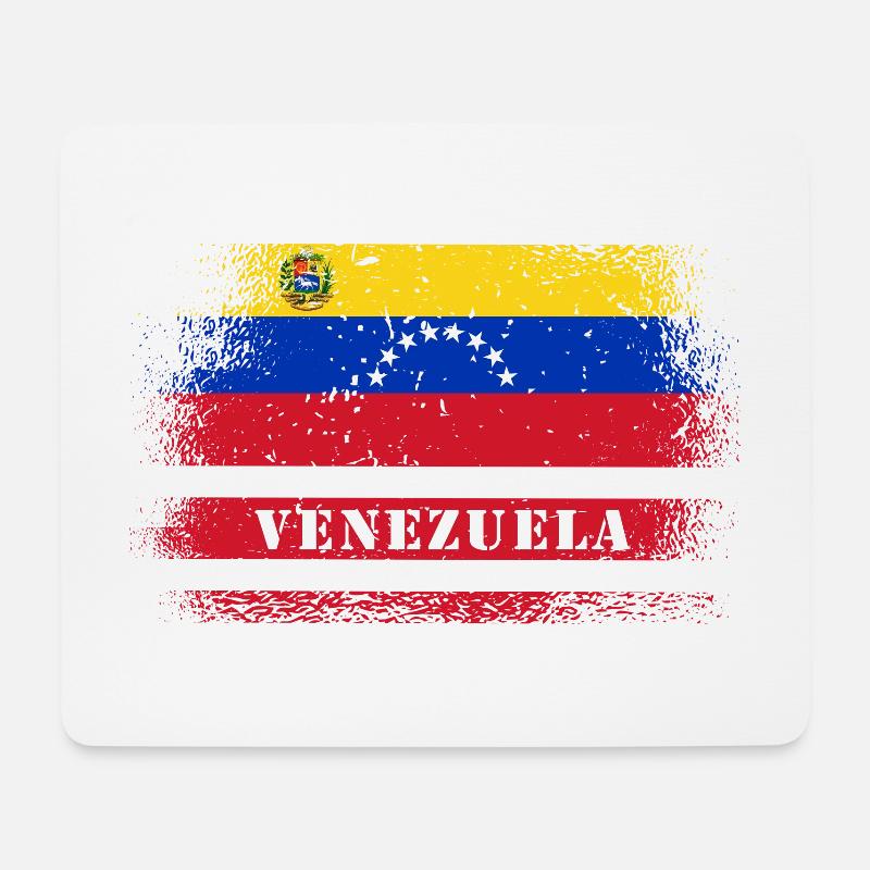 Venezuela Vintage Flagge - Mousepad (Querformat) - Weiß