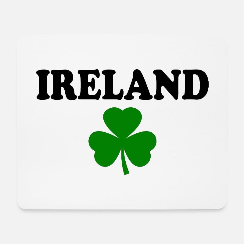 Irland kleeblatt - Mousepad (Querformat) - Weiß