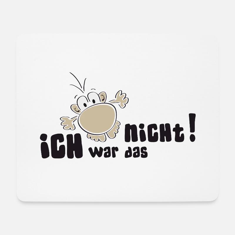 Ich war das nicht - Mousepad (Querformat) - Weiß