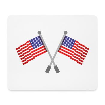 Flagge der Vereinigten Staaten - Mousepad (Querformat) - Weiß - Vorne