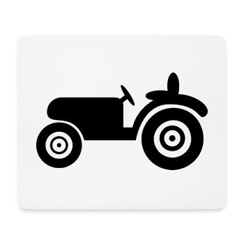Traktor - Oldtimer - Mousepad (Querformat) - Weiß - Vorne