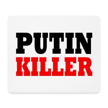 Putin killer - Mouse Pad (horizontal) - white - Front