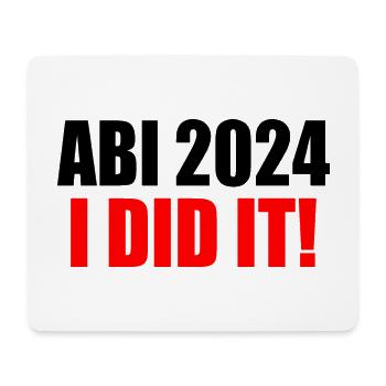 Abi 2024 - Mousepad (Querformat) - Weiß - Vorne