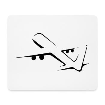 airplane - Mouse Pad (horizontal) - white - Front