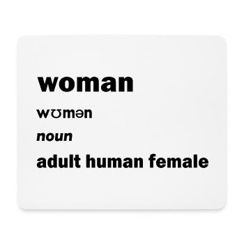 adult human female - Tapis de souris (format paysage) - blanc - Devant