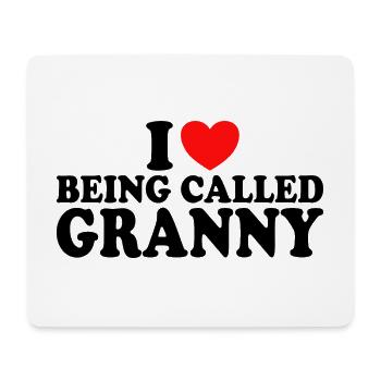 Geschenk für Omas Ich liebe es, Oma genannt zu werden - Mousepad (Querformat) - Weiß - Vorne
