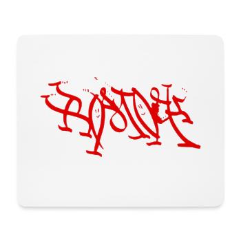 Rostock T-Shirt Graffiti Style - Tapis de souris (format paysage) - blanc - Devant