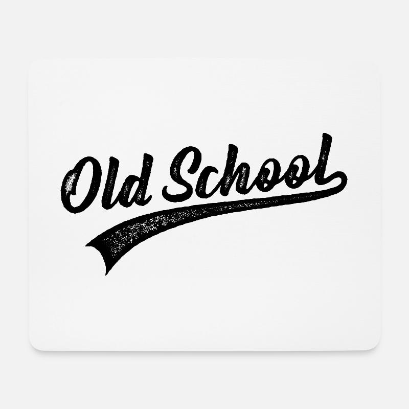 OLD SCHOOL VINTAGE STAMPED - Mousepad (Querformat) - Weiß