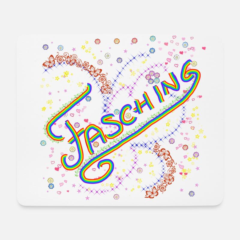 Fasching - Mousepad (Querformat) - Weiß