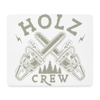 Kettensäge Holz Crew Holzarbeiter Herren - Mousepad (Querformat) - Weiß - Vorne