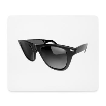 Lunettes de soleil - Tapis de souris (format paysage) - blanc - Devant