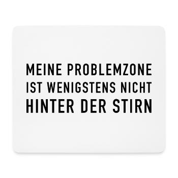 Problemzone Stirn - Mousepad (Querformat) - Weiß - Vorne