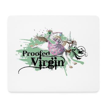 shirt de princesse licorne récolement vert vierge - Tapis de souris (format paysage) - blanc - Devant