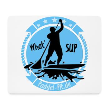 What`SUP. SUP Board Stand Up Paddling Sport - Mouse Pad (horizontal) - white - Front