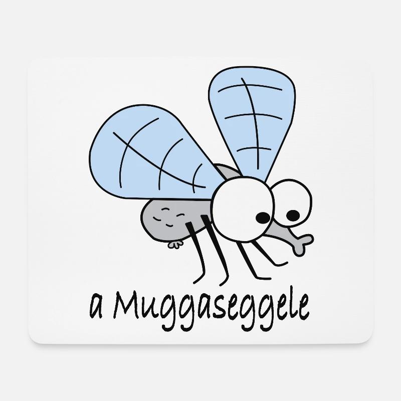 typisch schwäbische Sprüche Schwaben Spruch lustig - Mousepad (Querformat) - Weiß