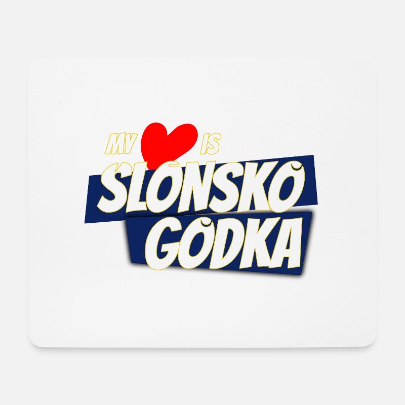 Silesian with slonsko godka - Mouse Pad (horizontal) - white